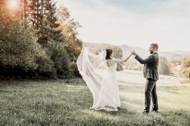 echte Hochzeit im Labude Brautkleid